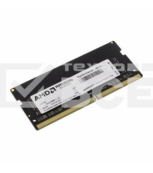 Оперативная память AMD Radeon R9, DDR4, 4GB (1x4GB), 3200 MHz, CL22, без радиатора, SO-DIMM, OEM