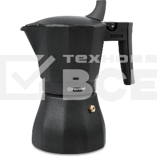 Кофеварка гейзерная Rondell Kafferro RDA-994, 0.45л, алюминий, черный