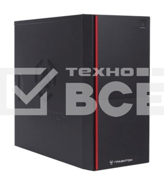 Персональный компьютер Гравитон Д50А AMD Ryzen 5 5600G(3.9Ghz)/8192Mb/256SSDGb/war 3y/black/noOS + /К+М