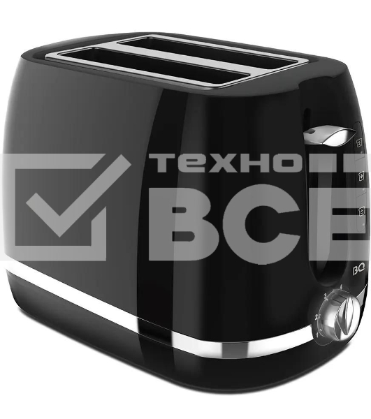 Тостер BQ T1711, 900Вт, черный