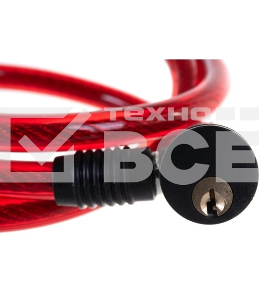 Замок тросовый Зубр Мастер, 3 ключа в комплекте, длина троса 950мм, d 10мм 37263-95