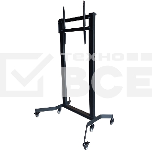 Мобильная стойка Wize Pro M90RU для широкоформатных и интерактивных панелей 60'-90'+, Max VESA 800x700 см, высота 181 см, вертикальная регулировка, кабельный канал, до 270 кг, черный