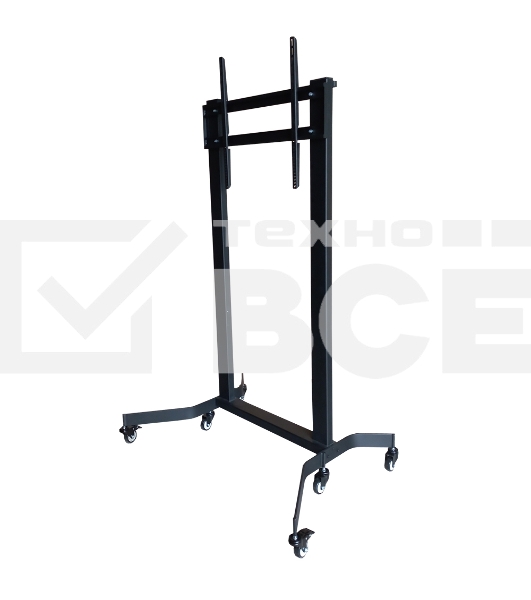 Мобильная стойка Wize Pro M90RU для широкоформатных и интерактивных панелей 60'-90'+, Max VESA 800x700 см, высота 181 см, вертикальная регулировка, кабельный канал, до 270 кг, черный