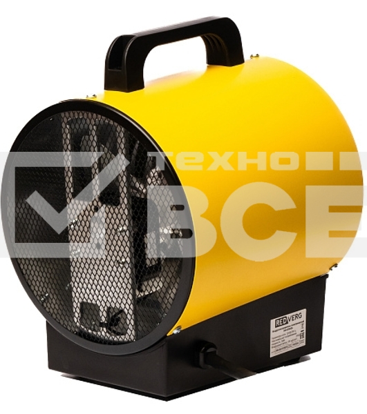 Тепловая пушка электрическая RedVerg RD-EHR3A желтый/черный