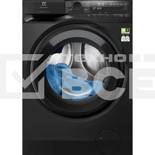 Стиральная машина Electrolux EW8FG5602CDE черная, загрузка фронтальная 11кг, 1600 об/мин., класс: A