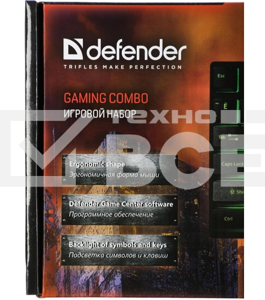 Комплект клавиатура + мышка Defender GLION C-123 RU PROMEGAJET