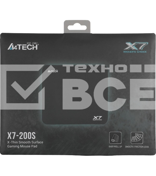 Коврик для мыши A4Tech X7 Pad X7-200S черный 250x200x2мм