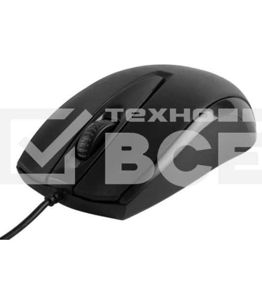 Мышь проводная CBR CM 124 черный, 1000 dpi, USB, кнопки - 3