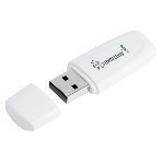 Флешка USB Smartbuy Scout White (SB128GB2SCW), 128GB, USB 2.0, R/W 20/10, белый, фото 1