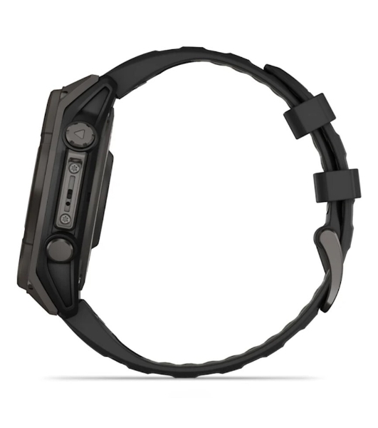 Смарт-часы Garmin Fenix 8 Solar Sapphire 47мм 1.3' корп.серый рем.черный (010-02906-11)