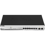 Коммутатор D-Link DGS-1210-10MP/FL2A, 8×1 Гбит/с PoE + 2×1 Гбит/с SFP, настраиваемый, фото2