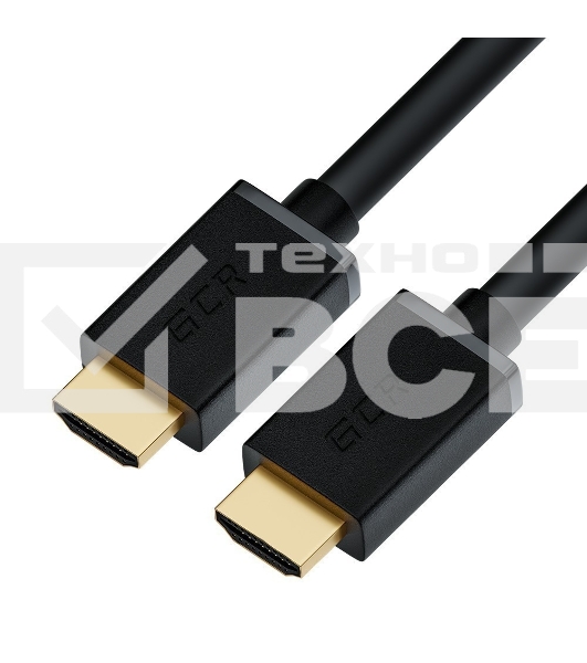 Кабель синхронизации GCR  5.0m HDMI 2.0, XLPE, Outdoor, Ultra HD, 4K 60Hz, 18.0 Гбит/с, HDR 4:4:4, 3D, черный, 2 Х экран, армирование, GCR-55270