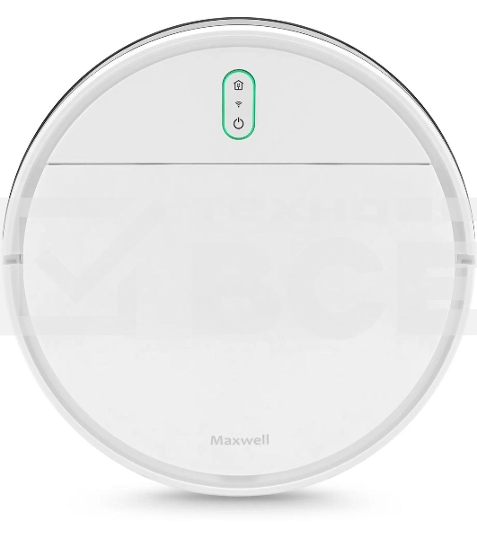 Робот-пылесос Maxwell MW-3291 белый, 2600 мАч Li-Ion, уборка влажная/сухая, пылесборник контейнер 0.45 л