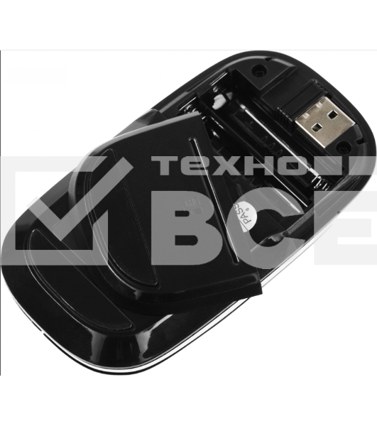 Мышь беспроводная Oklick 599MWB черный, 1600 dpi, радиоканал, Bluetooth, USB, кнопки - 4