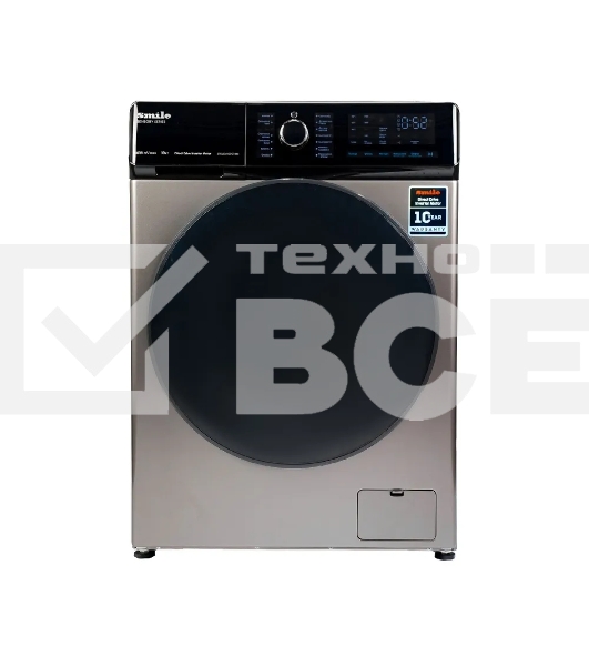Стиральная машина Smile SWMSW10DG1400 графит, загрузка фронтальная 10 кг, 1400 об/мин, класс: А+++