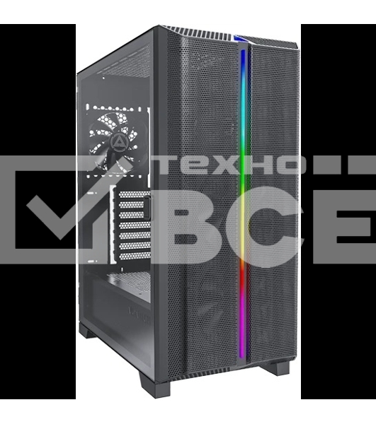 Компьютерный корпус Montech SKY ONE Lite черный без БП ATX 3x120mm 2xUSB3.0 1xUSB3.1 audio bott PSU