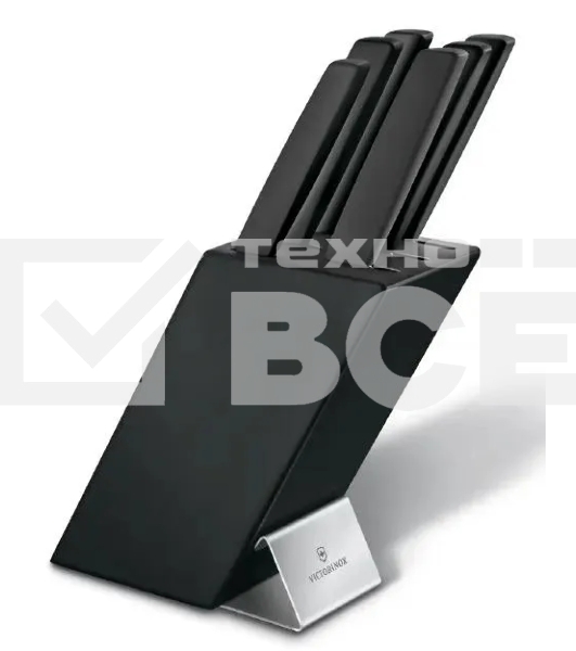 Набор ножей кухон. Victorinox Swiss Modern Cutlery Block (6.7186.63) компл.:6предм. черный карт.коробка