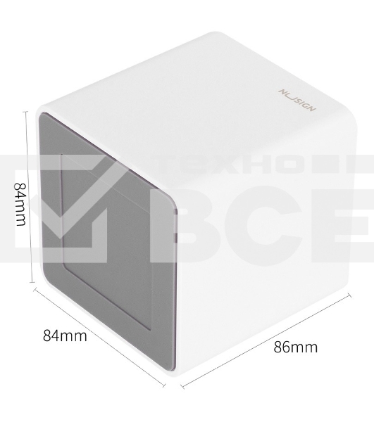 Подставка Deli ENS011WHITE Nusign 2отд. для письменных принадлежностей 84х84х86мм белый пластик