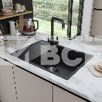 Кухонная мойка Maunfeld Lacrima 700 MFQS-700B черный, фото2