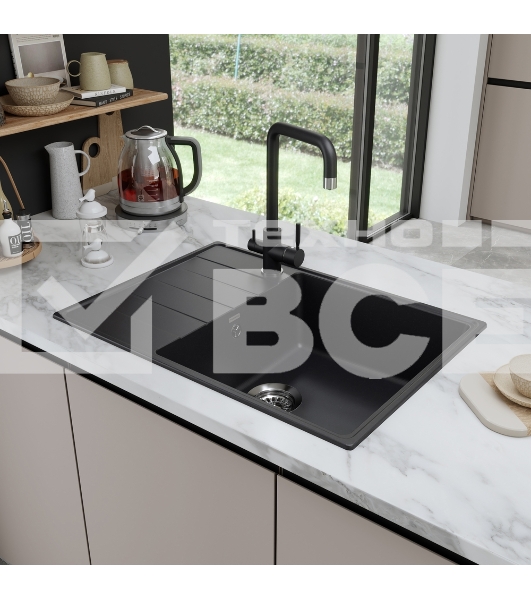 Кухонная мойка Maunfeld Lacrima 700 MFQS-700B черный