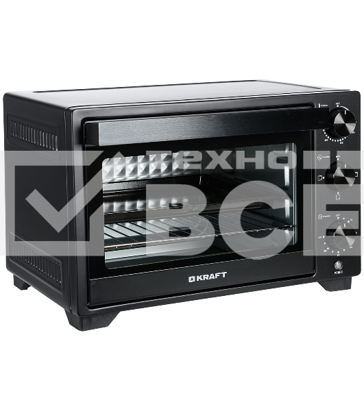 Мини-печь Kraft KFC-MO 250 HBL черный, 25 л, 1500 Вт