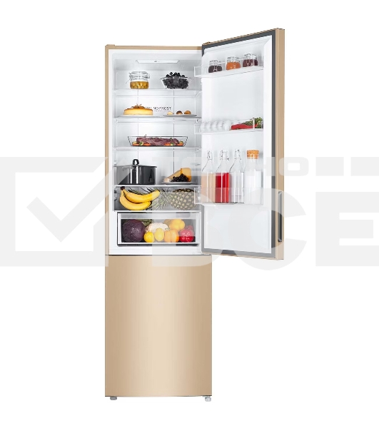 Холодильник Haier CEF537AGG золотистый , двухкамерный, 263/105л, морозилка снизу, No Frost