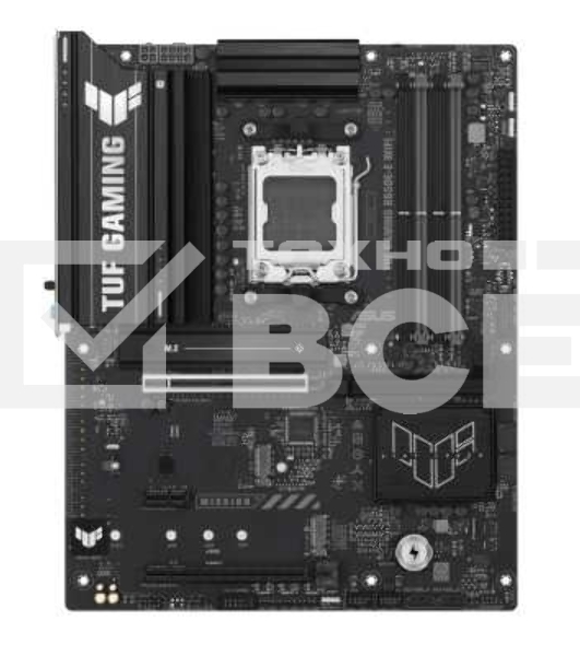 Материнская плата ASUS TUF GAMING B650-E WIFI, AM5, AMD B650, 4xDDR5, 4xSATA, 3xM.2, 1xPCIe 4.0 x16, 1xPCIe 4.0 x16, 1xPCIe x1, 1xDP, 1xHDMI, 1x2.5Gb LAN, Wi-Fi 6E, Bluetooth 5.3, 2xUSB-C (1x10Gbps, 1x20Gbps), 3xUSB-A 5Gbps, 2xUSB-A 10Gbps, 3xUSB-A 2.0, 5