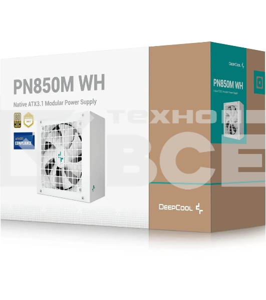 Блок питания Deepcool/GamerStorm PN850M, 850Вт, 80 PLUS Gold, 120мм, белый