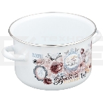 Кастрюля Appetite 1RD181М Roses эмалированная сталь, цилиндрическая 3 л, фото3