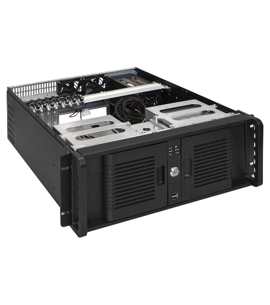 Серверный корпус ExeGate EX293246RUS Pro 4U480-15/4U4132 (RM 19', высота 4U, глубина 480, БП 1100RADS, USB)