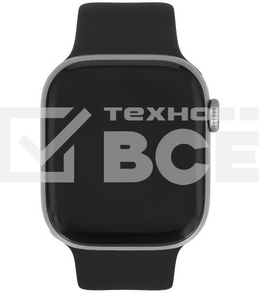 Смарт-часы Apple Watch Series 11 A3331 42мм OLED корп.серый космос Sport Band рем.черный разм.брасл.:S/M (MEQW4LW/A)