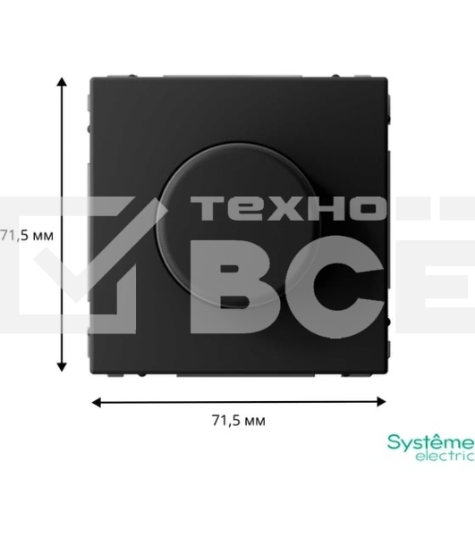 Светорегулятор поворотно-нажимной (диммер) ArtGallery LED RC 400Вт механизм карбон SE GAL001023
