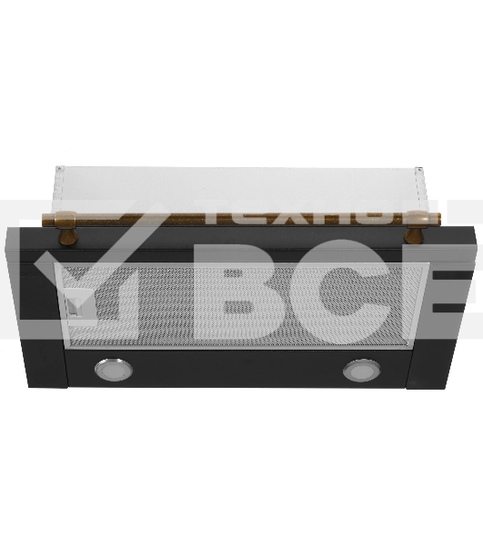 Вытяжка встраиваемая Korting KHP 6617 RN черный/бронзовый, 60 см, 650 куб. м/ч, 58 дБ