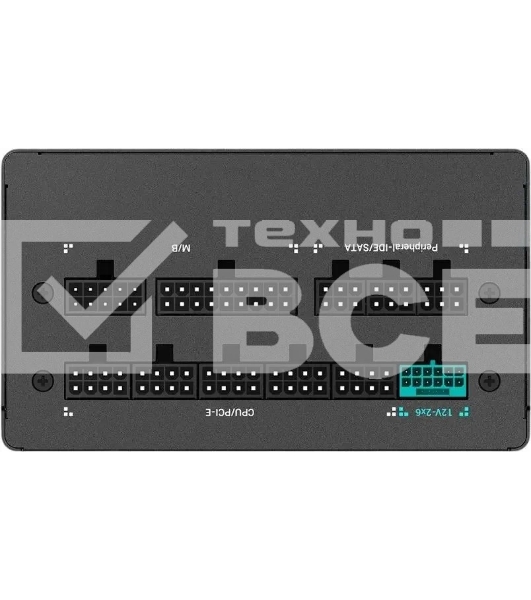 Блок питания Deepcool/GamerStorm PQ650G (ATX 3.1, 650W, Full Cable Management, PWM 120мм fan, 80 PLUS GOLD, Active PFC + Half Bridge + DC/DC, Full Japanese Capasitors, Gen5 PCIe) RET