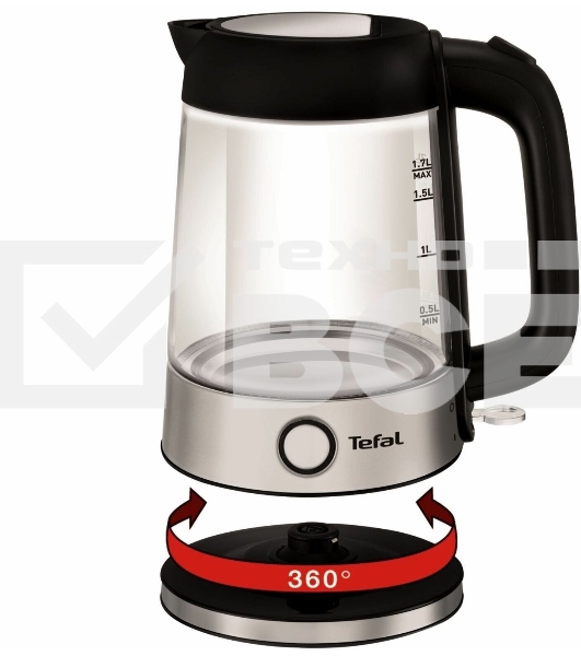 Чайник электрический Tefal KI750D30 1.7 л, 1700 Вт, серебристый/металл