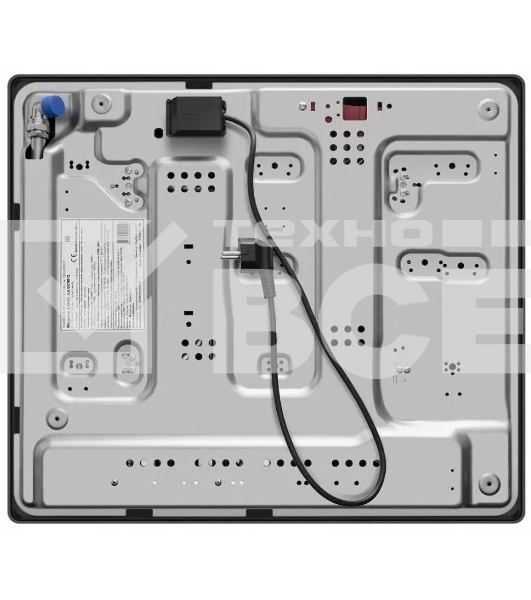 Газовая варочная панель Maunfeld EGHE.64.6CB/G, 4 конфорки, эмалированная сталь, черный