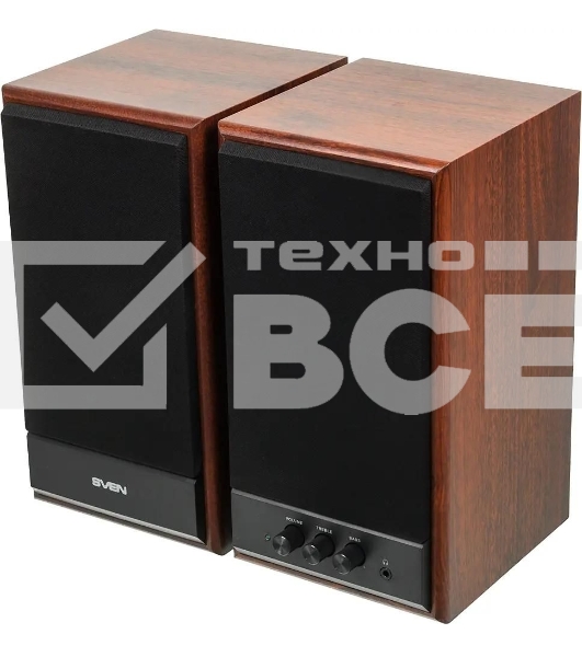 Акустическая система SVEN SPS-702 2.0 коричневый/орех 40Вт