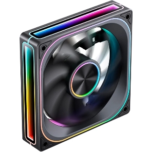 Кулер для корпуса JONSBO ZA-120BR Reverse (120x120x28мм, 4-pin PWM, ARGb, 62.4CFM, 37.3dBA, 2400RPM, черный)