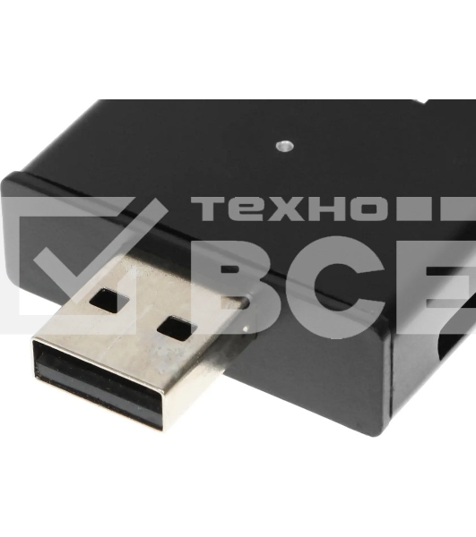 Кард-ридер Buro BU-CR-3103/черный/MMC/MS/MS Duo/MS Micro M2/MS Pro/RS-MMC/SD/SDHC/TF/mini-SD/USB 2.0/пластик