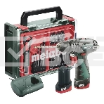 Дрель-шуруповерт Metabo PowerMaxx SB Basic 600385710, 12 В, 2 Ач, 34 Нм, щеточный, ударный, фото2