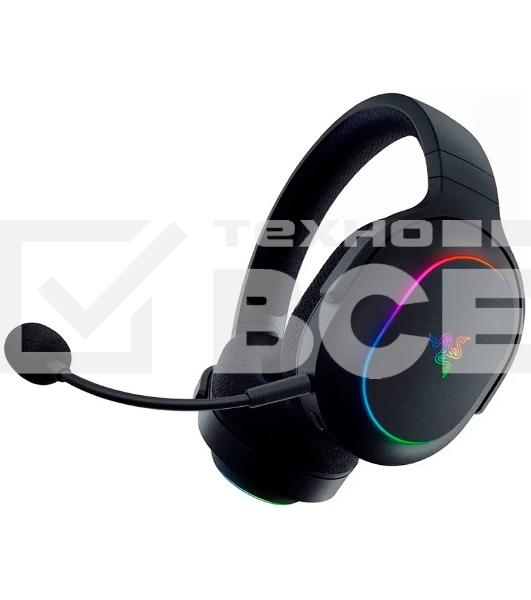 Гарнитура Razer Barracuda X Chroma чёрный, беспроводная, радиоканал, до 70 ч, съёмный микрофон, подсветка