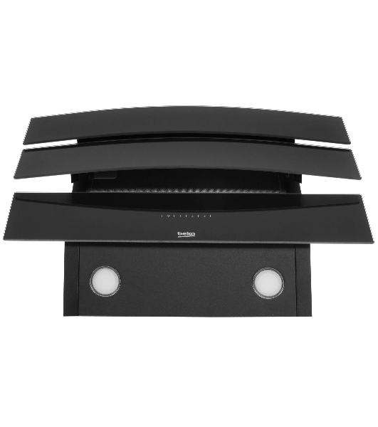 Вытяжка наклонная Beko HCA 62640 B чёрный, 60 см, 537 м³/ч, 48 дБ