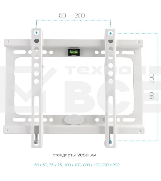 Кронштейн Kromax IDEAL-5 White, 15
