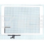 Сенсорное стекло (тачскрин) для iPad Air (A1474, A1475, A1476), белое с кнопкой OEM, фото 1