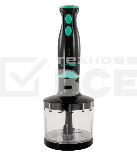 Блендер погружной Starwind SBP2322b 800Вт темно-серый/бирюзовый