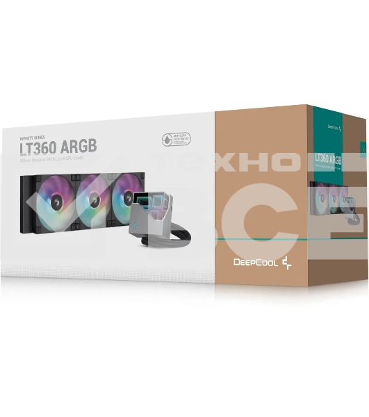 Система жидкостного охлаждения DEEPCOOL LT360 ARGB черный, 120 мм, алюминий/медь, 2400 об/мин, 38.71 дБ, 4 pin, 300 Вт