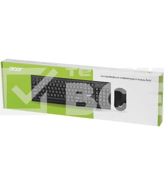 Клавиатура + мышь Acer OKR120 клав:черный мышь:черный USB беспроводная Multimedia