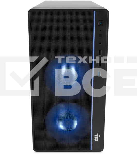 ПК IRU Game 510H6SEA MT i5 12400F (2.5) 16Gb SSD512Gb RTX3050 6Gb Free DOS GbitEth 500W черный (2023150)