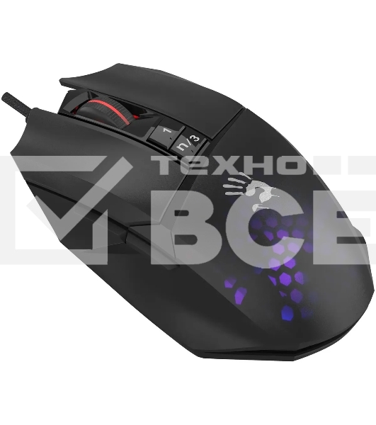 Мышь проводная A4Tech Bloody W65 Max Mini черный, 12000 dpi, USB, кнопки - 9