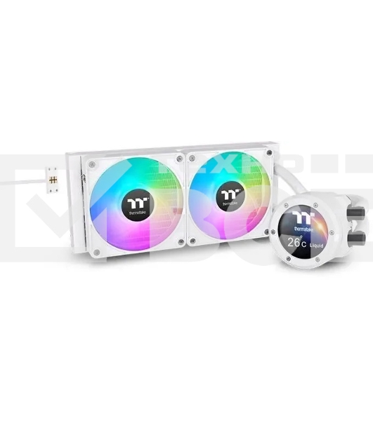 Система водяного охлаждения Thermaltake TH240 V2 Ultra EX Snow ARGB Soc-AM5/AM4/1151/1200/1700 белый 4-pin 28.5dB Al+Cu LCD Ret (CL-W425-PL12SW-A)